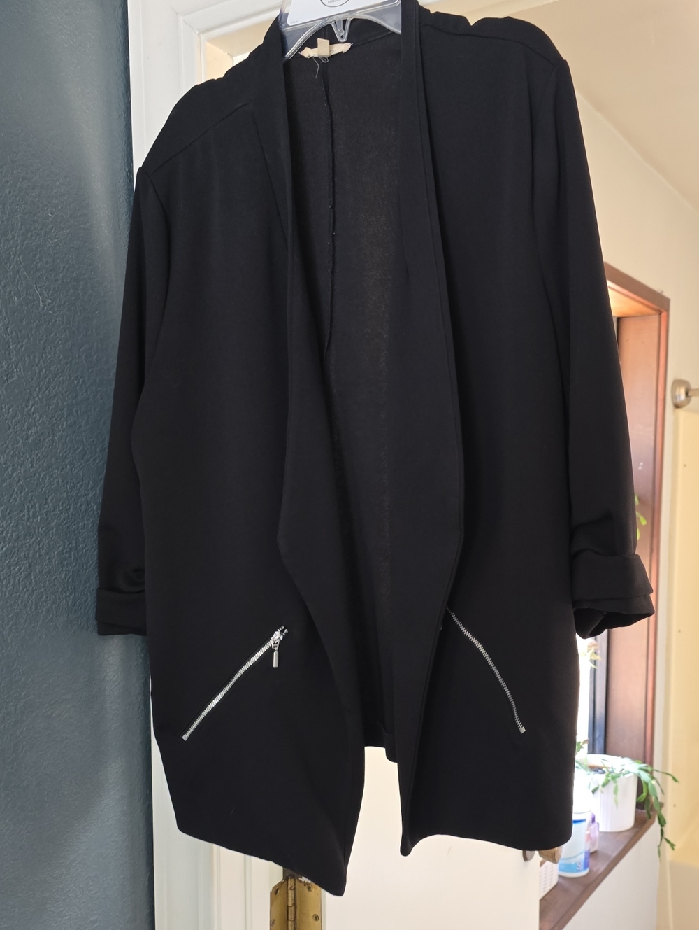 Disney Black Jacket by Maurice’s with Silver Hanger Accent